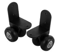GALPADA Heavy Duty Replacement Caster Wheels for Audio Cart Wear-Resistant Rubber for Trunk Trolleys and Travel Suitcases, Silent Swivel Casters for Smooth Mobility in Stage Equipment