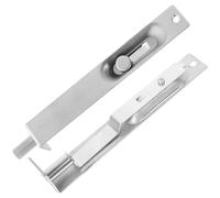 GALPADA Heavy Duty Stainless Steel Flush Bolt Door Lock with Screws Easy to Install Concealed Door Security Latch Silver Finish 6 Inch