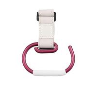 GALPADA Heavy-Duty Stroller Hooks for Hanging Diaper Bags and Purses, Aluminium Alloy and Pu Material Buggy Clips with Convenient Hanging Keys Feature for New Parents