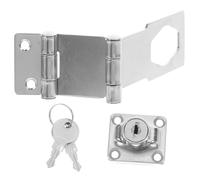 GALPADA Heavy Duty Zinc Alloy Cabinet Lock with Keyed Hasp Latch, Versatile Design for Drawers and Closet Doors, Small Secure Lock for Home and Office Use