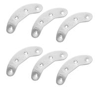 GALPADA Heel Protectors: 3 Pairs Silver Iron Kitchen Counter Storage Dining Table Service Workshop Bench Layout Craft Project Setup Wedding Party Display, 3 Pairs