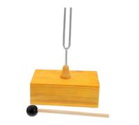GALPADA Hertz Acoustic Tuning Fork with Wooden Resonator Box for Middle School Physics Science Education Enhances Sound Wave and Vibration Experiments Versatile Physics Experiment