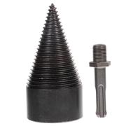 GALPADA High Hardness Wood Splitter Drill Bit with Hex Shank Efficient Log Splitting Tool for Oak Hickory Walnut Sycamore Steel Firewood Drill Bit Friction-reducing Geometry Saving