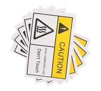 GALPADA High Temperature Warning Labels Hot Surface Safety Warning Signs Heat Resistant Stickers Caution Do Not Touch Decals for Mechanical Equipment Industrial Use