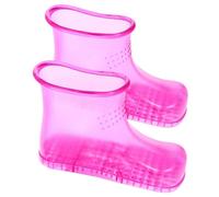 GALPADA High Tube Foot Soak Shoes Portable Massager for Home Use Creative Foot Bath Supplies in Red
