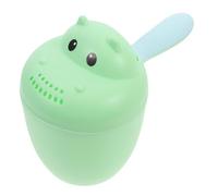 GALPADA Hippo Shaped Bath Rinser Cup with Ergonomic Handle for Easy Hair Wash and Bathing Space-Saving Cartoon Design for Shampoo Rinse Bath Pourer