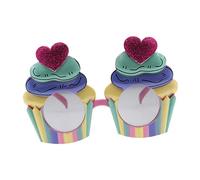 GALPADA Ice Cream Cake Funny Sunglasses for Parties Novelty Eye Glasses for Adults and Boys and Girls Birthday and Festival Costume Props Unforgettable Celebration Accessory