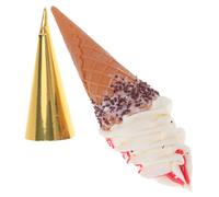 GALPADA Ice Cream Cone Model Simulated Chocolate Vanilla Decor Pretend Toy for Party Table Setting