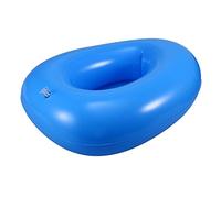 GALPADA Inflatable Bed Pan with Hand Portable Blue Air Inflation Bedridden Elderly Toilet Aid for Burns Fractures Care and Long Term Immobility Random Color