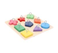 GALPADA Interactive Colorful Parrot Block Educational Wood for Birds Fun Playtime Accessory for Parakeets Cockatiels and Parrots Random Color