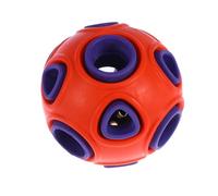 GALPADA Interactive Dog Ball with Bell Sound, Biting Resistance and Easy to Carry Plastic round Pet Training for Fetch the Park or Pet Training Sessions