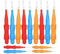GALPADA Interdental Brush with Pp and Chemical Fiber Material Teeth Accessory 50pcs Compact for Dental Cleaning Lightweight Random Color for Travel and Office Use