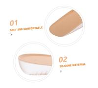 GALPADA Invisible Height Increasing Shoe Pads for Men and Women Soft Elastic Silicone Gel Insoles with Heel Lift Inserts for Comfortable Height Boost in Casual Athletic and Formal Footwear
