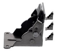 GALPADA Iron Folding Shelf Hinge 90 Degree Positioning Hinge 4-Piece Set with Self-Locking Mechanism for Workspace Furniture