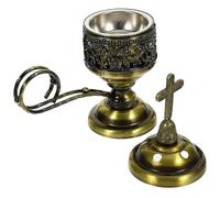 GALPADA Iron Incense Burner Holder Relaxing Metal Incense Coil Burner with Comfortable Hand Feeling and Home Decor Accessory for Aromatherapy and Reading at Home