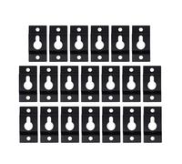 GALPADA Iron Keyhole Speaker Wall Mount Brackets Black Heavy Duty