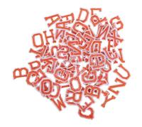 GALPADA Iron on Patches with Embroidered Applique Felt Letters 3 Sets Orange Alphabet A-z Easy to Grip Felt Letter Board for ’s Play and Learning