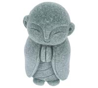 GALPADA Japanese Jizo Buddha Statue Figurine in Sand for Table Or Shelf, Delicate Retro Decor with Spiritual Significance and Peaceful Ambiance, Home Or Garden Ornament