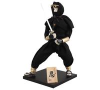 GALPADA Japanese Samurai Doll Figurine Miniature Asian Samurai Statue Traditional Warrior Figure Home Decoration for Table and Shelf Display