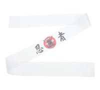 GALPADA Japanese Style Ninja Headband White Polyester Chef Head Band Reusable Comfortable Kitchen Accessory Suitable for People of Different Figures