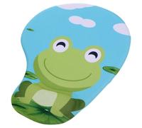 GALPADA Kawaii Desktop Mouse Pad with Soft and Smooth Silicone Surface Featuring Decorative Frog Patterns, Non-slip Polyurethane Cloth Base for Office and Home Use