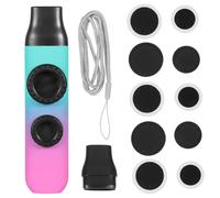 GALPADA Kazoo with Plastic Material Double Hole Musical Instrument Set Adjustable Easy to Play and Portable, for Guitar and Ukulele Accompaniment in Musical Enlightenment