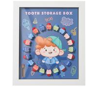 GALPADA Keepsake Box for Lost Teeth and Fetal Hair Holder, Abs Material Photo Frame Design, Memorial, Creative and Lovely Tooth Commemorative Box