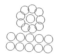 GALPADA Keychains for Car Keys Metal Ring Small Key Ring Dog Tags Ring for DIY Crafts Keyring Electroplating Surface