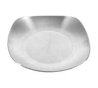 GALPADA Korean Style Stainless Steel Flat Bottom Sauce Plate with Square Shape for Filling Sauces and Vinegar, for Decorating The Dining Table and Hotels, Creative and Fashionable Design