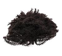 GALPADA Lace Front Human Hair Wig Suitable for Occasions Adjustable Tightness and Anti-slip Chemical Fiber Headband Wig Adornment with Afro Kinky Curly Style for Black Women