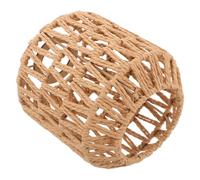 GALPADA Lampshade, Style Farmhouse and Reliable Material Decorative Rustic Handwoven Paper Rope Lamp with Simple Installation Cover for Cozy Cafés and Coffee Shops