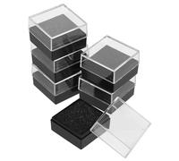 GALPADA Lapel Pin Case Displaying Container and Sponge Material 6pcs with Lid Decorative and Damage Preventing Storage Box for Brooch Pin and Jewelries for Collecting