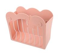 GALPADA Large Capacity Rabbit Feeder Rack Plastic Holder, Anti-spill Hay Storage Box for Guinea Pigs and Chinchillas, Pink Hay Rack Secure Fixing Suitable for Small Animal Cages