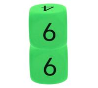 GALPADA Large EVA Foam Dice Set for Kids 6cm Soft Giant Number Dice for Classroom Activities Parties and Educational Games 2 Pieces