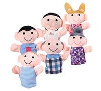 GALPADA Large Family Hand Puppet Toy Set for Kids Interactive Storytelling Role-Play Puppets Educational Early Learning Dolls for Toddlers and Children