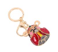 GALPADA Large Gold Keychain God of Fortune Pendant Backpack Charm Key Ring Decor