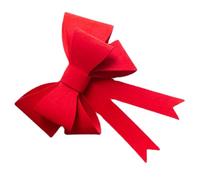 GALPADA Large Red Felt Bow Tie Curtain Decor, Christmas Party Bow Knot Decoration for Wedding, Bedroom, Living Room, Chair Wrap Accessory
