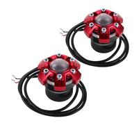 GALPADA LED Front Fork Frame Sliders for Motorcycles Crash Protection Cups with Red Lights Easy Installation Fit for Various Motorbike Models Stylish Motorcycle Accessory