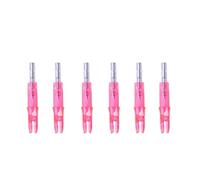 GALPADA LED Lighted Arrow Nocks Manual On/off Function for Hunting Bow Accessories 6pcs and Luminous over 48 Hours Fits 6.2mm Arrow Shaft