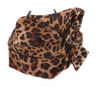GALPADA Leopard Hairband for Women Elastic Knotted Headband with Breathable Comfort and Secure Fit, Wide Animal Print Head Wrap for Party and Casual Wear, Fashionable Cloth Hair Accessory