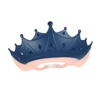GALPADA Lightweight Adjustable Children's Bath Hat with Cartoon Crown Design Pp Hair Wash Shield for Toddlers Protecting Eyes and Ears during Hair Washing