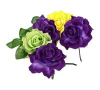 GALPADA Lightweight Cloth Rose Practical Decoration with Fine Workmanship Headband Premium Quality Bridal Hair Band and Floral Headwear for Role-play and Theme Parties