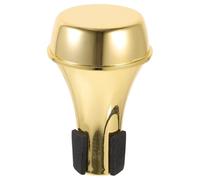 GALPADA Lightweight Compact Abs Trumpet Mute for Beginners with Elegant Design, for Practicing at Home, Sturdy Brass Instrument Accessory in Golden Colour