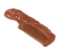 GALPADA Lightweight Peach Wood Hair Comb for Wet or Dry Hair with Meridian Massage Function Natural Material and Scalp Relaxation