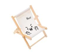 GALPADA Lightweight Wooden Hamster Cage Folding Chair Portable Mini Folding Beach Chair Model for Small Pets Including Hamsters and Chinchillas Foldable Design for Easy Storage and Outdoor