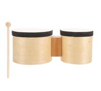 GALPADA Lightweight Wooden Percussion Drum with Drumstick for Adults Beginners Hand Drum Music Instrument Portable Bongos for Easy Play and Creative Sound Exploration