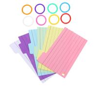 GALPADA Lined Spiral Notepads with Binder Rings Memo Pads for Study Learning and Work Notes Thick Paper Flash Cards for Easy Organization Random Color