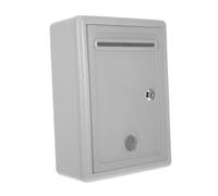 GALPADA Lockable Donation Box with Built in Lock Metal and Plastic Wall Mounted Suggestion and Letter Box for Secure Outdoor Use Multipurpose Feedback and Charity Collection Container