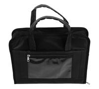 GALPADA Lockable Laptop Bag Oxford Document Tote Bag with Handle, Black, Multiple Compartments, for Travel and Business Trips, for Laptop and Receipts