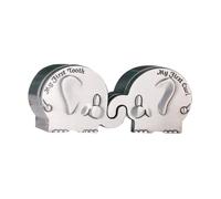 GALPADA Lovely Elephant Shape Keepsake Box for Newborn Small Metal Silver Tooth and Curl Storage Case Newborn Christening and Birthday Unique Hair and Deciduous Teeth Organizer